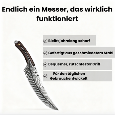 Geschmiedetes „Plume“-Messer – Vielseitige Chefklinge