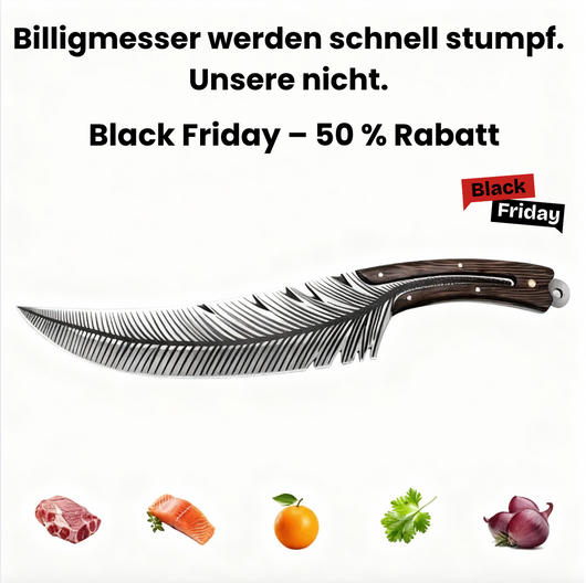 Geschmiedetes „Plume“-Messer – Vielseitige Chefklinge