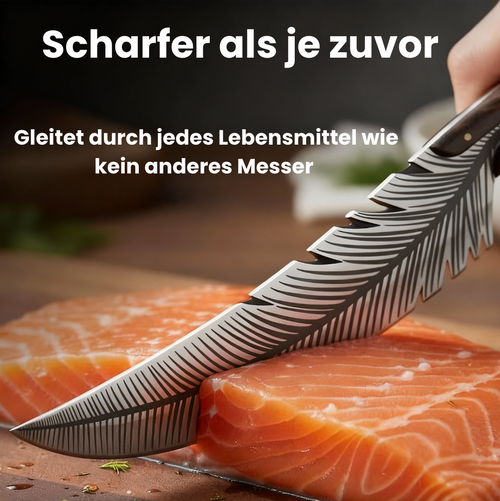 Geschmiedetes „Plume“-Messer – Vielseitige Chefklinge