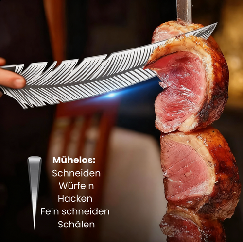 Geschmiedetes „Plume“-Messer – Vielseitige Chefklinge