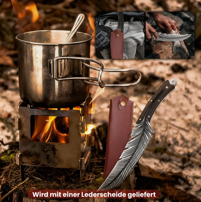 Geschmiedetes „Plume“-Messer – Vielseitige Chefklinge