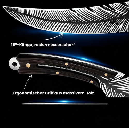 Geschmiedetes „Plume“-Messer – Vielseitige Chefklinge