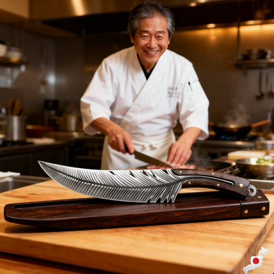 Geschmiedetes „Plume“-Messer – Vielseitige Chefklinge