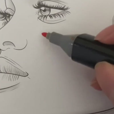 Acryl-Marker mit doppelter Spitze – Kein Durchdrücken aufs Papier, professionelles Finish